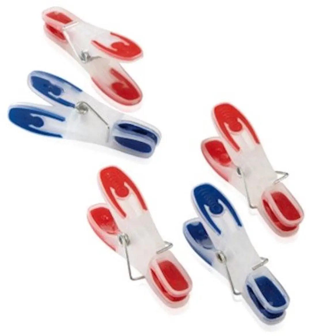 Leifheit Pegasus Wasknijpers 50 Stuks - Blauw/Rood