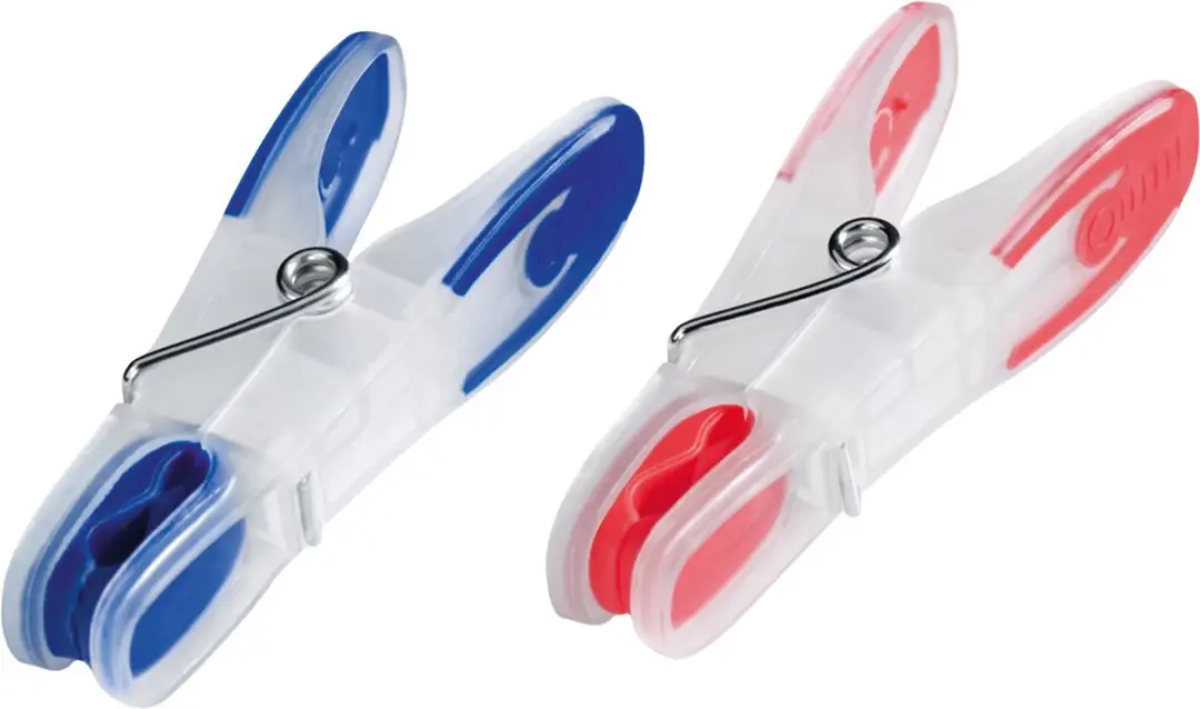 Leifheit Pegasus Wasknijpers 50 Stuks - Blauw/Rood