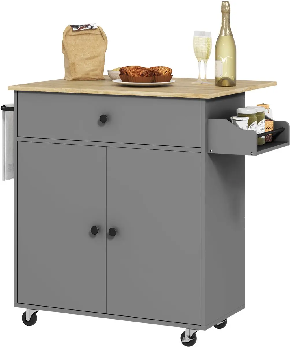 Homcom Keukeneiland Spaanplaat 106x42x87cm