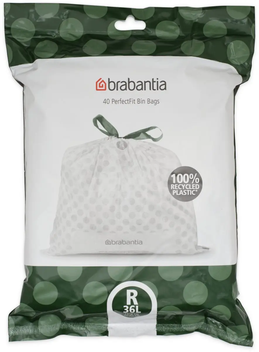 Brabantia PerfectFit Vuilniszak Dispenser Set 3x40 - 36L - Wit - afbeelding 6 van 6