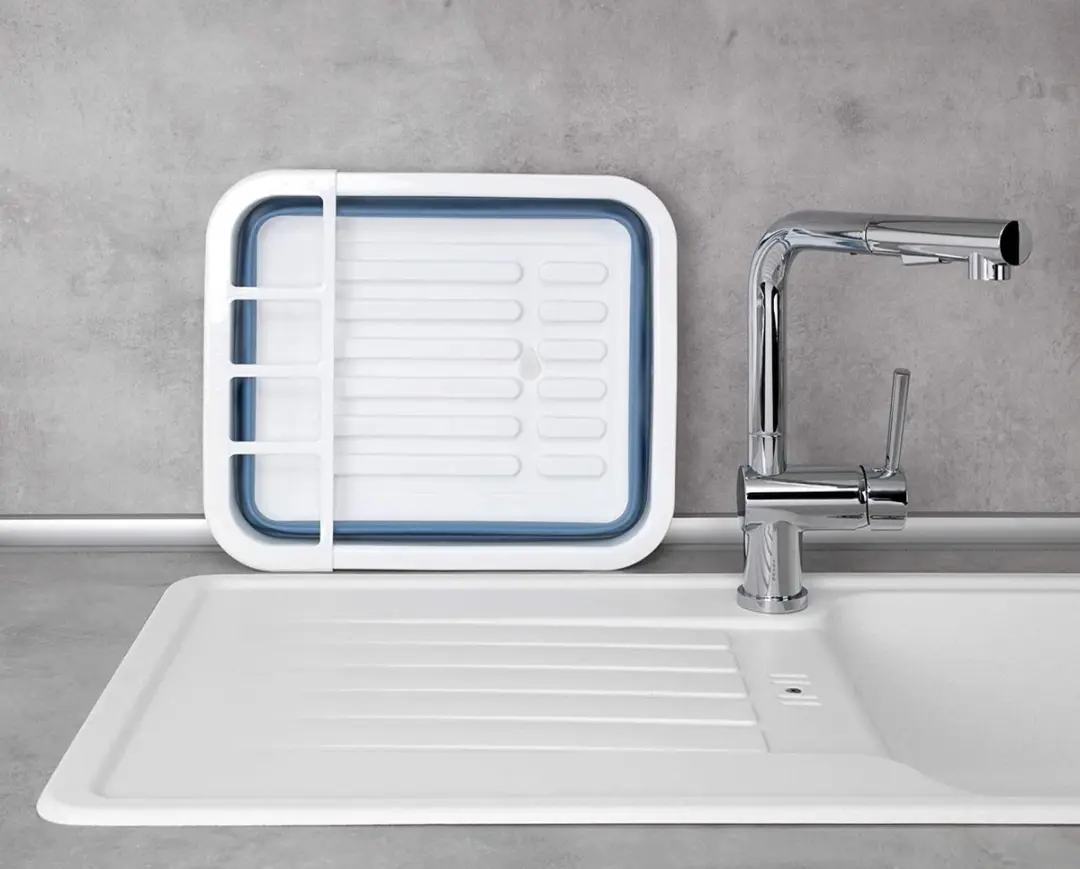 Wenko Afdruiprek 31x36,5cm - Blauw/Wit