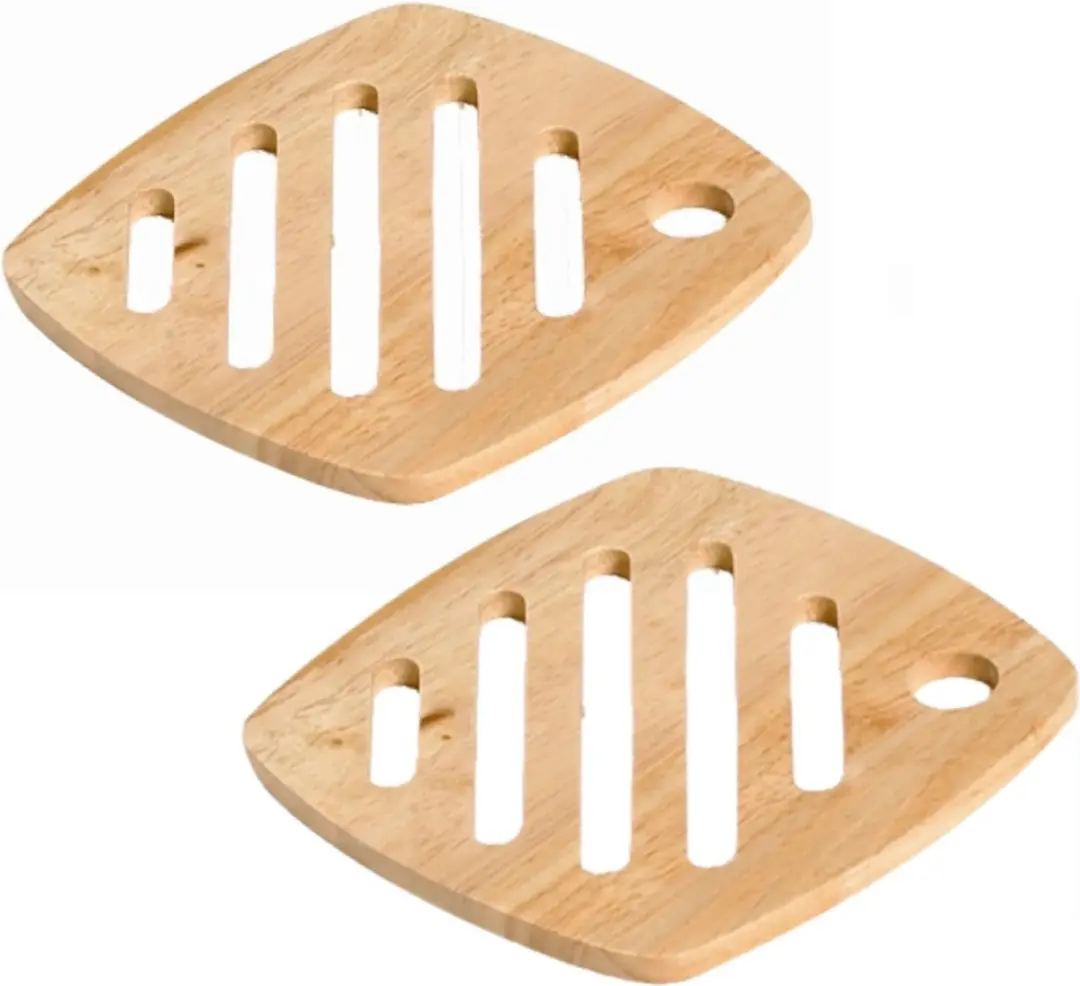 Cosy&Trendy Houten Pannen Onderzetters 18cm - 16 Stuks