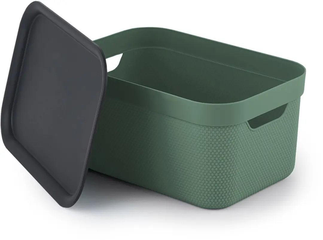 Rotho Jive Opbergboxen Set 3x5L - Groen/antraciet