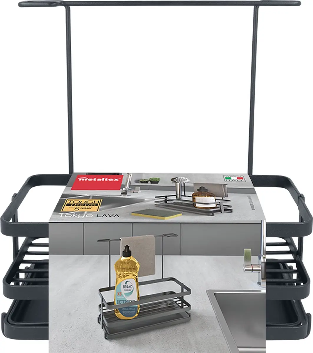 Metaltex Vaatdoekhouder 350902 - Zwart