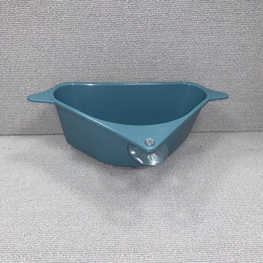 Excellent Houseware Gootsteenbakje met zuignap - 15x27,5x8,7cm - Turquoise