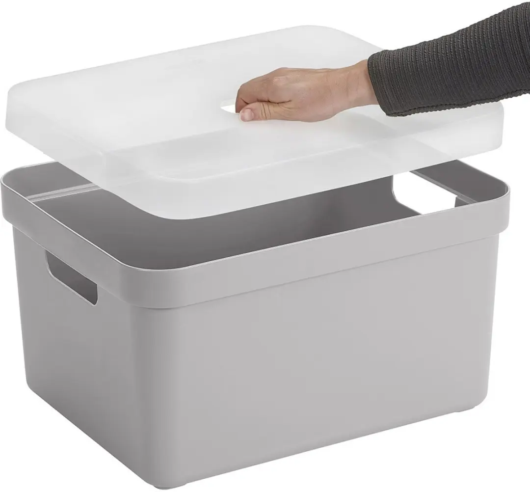 Sunware Sigma Opbergbox 32L - 2 Stuks - Lichtgrijs