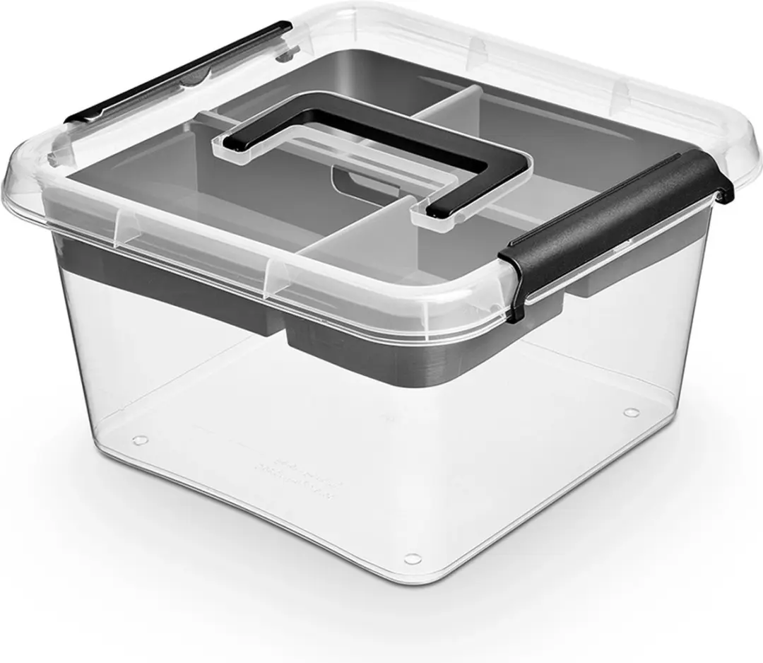 Orplast Opbergbox Sorteerbak 9L - 5 Vakken - Transparant