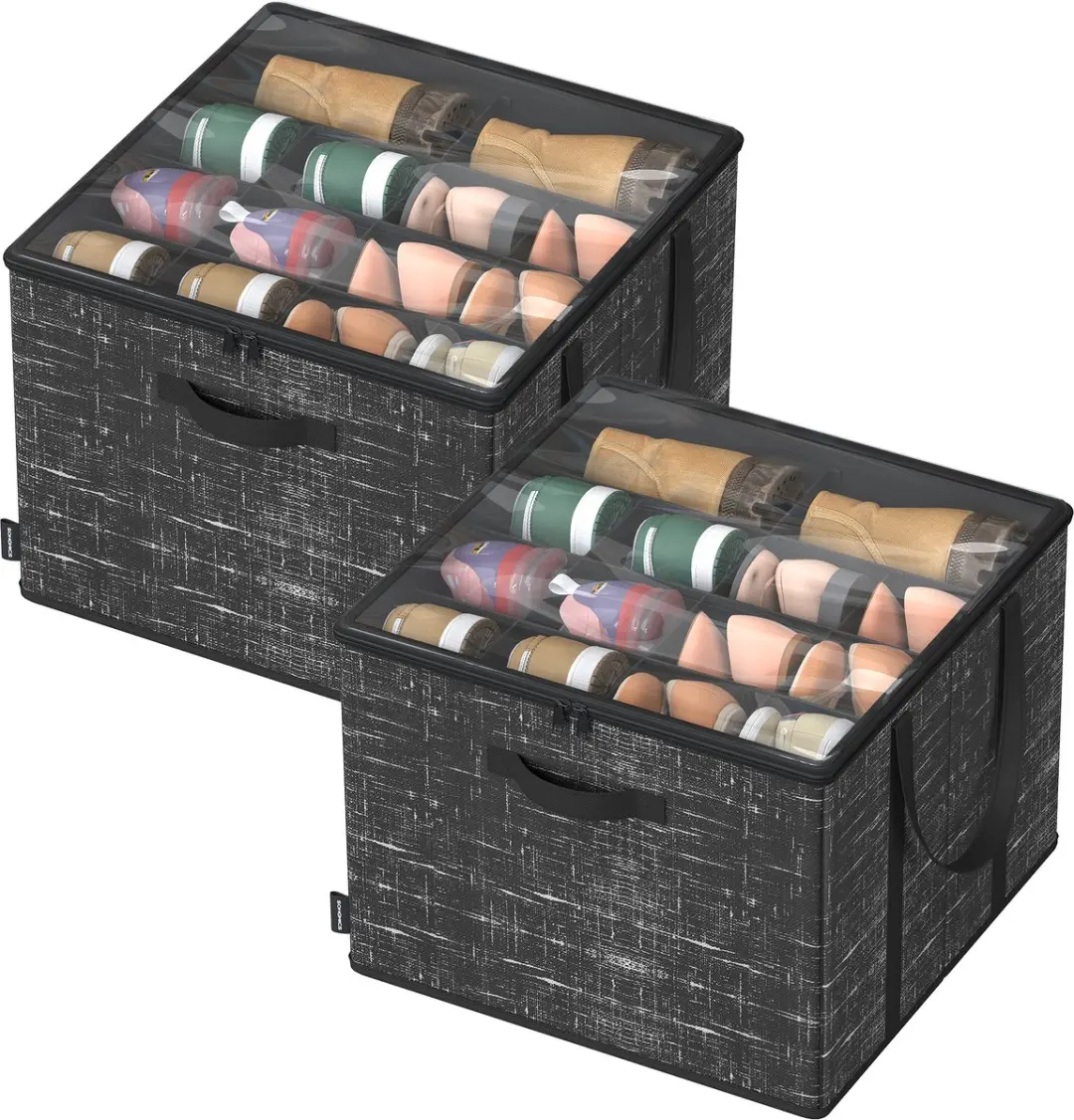 Songmics Schoenorganizer 2-delig LSP602B01 - 32 Vakken - Zwart