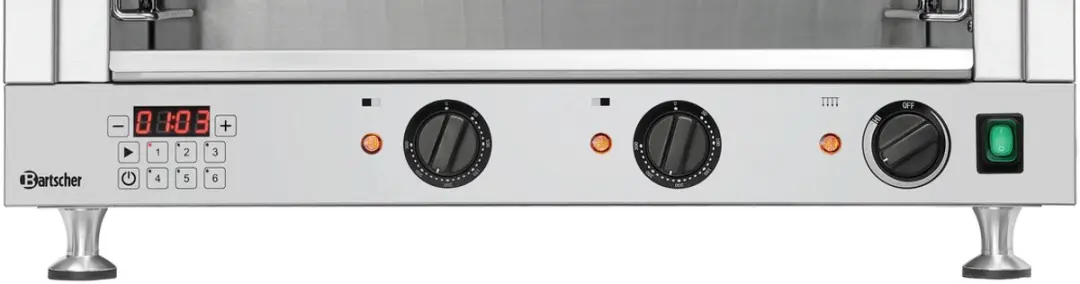 Bartscher 6640 Bakplaat & Salamander - 6640W - 718x560x460mm - RVS - afbeelding 5 van 6