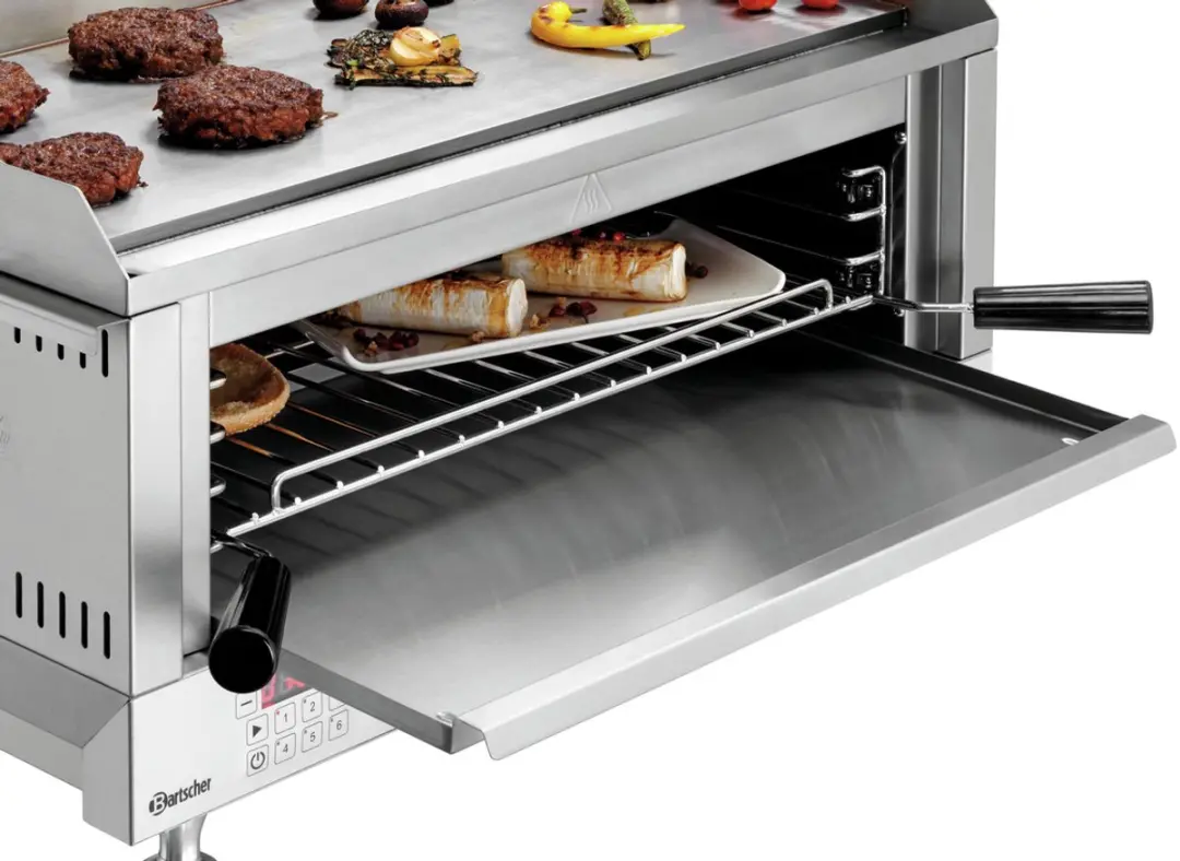 Bartscher 6640 Bakplaat & Salamander - 6640W - 718x560x460mm - RVS - afbeelding 6 van 6