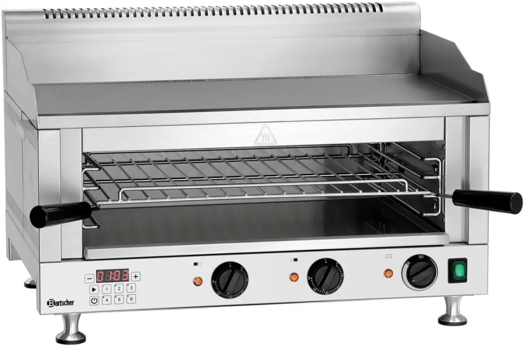 Bartscher 6640 Bakplaat & Salamander - 6640W - 718x560x460mm - RVS - afbeelding 4 van 6