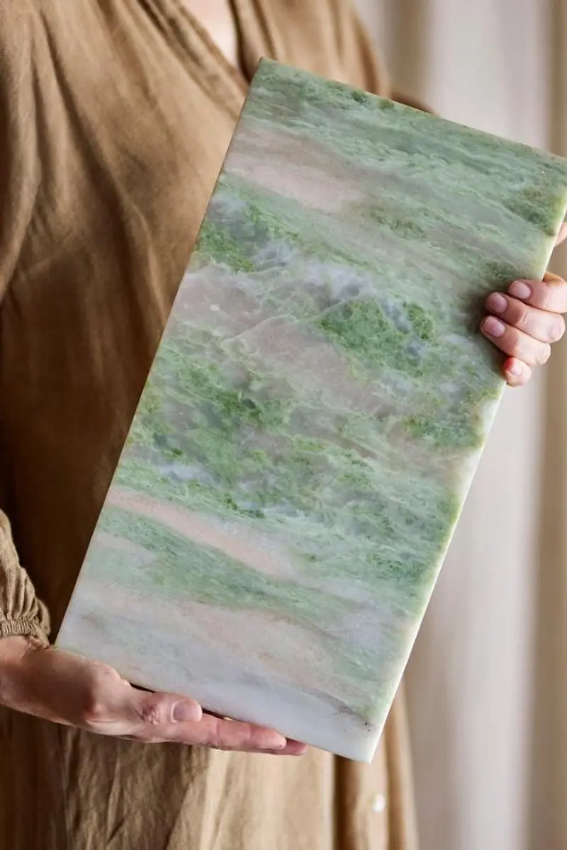 Bloomingville Snijplank Keika Marmer Groen 20x38cm - afbeelding 5 van 6