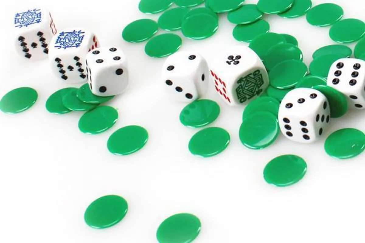 Tactic 40122 Dobbelspel - 13 Stenen - Rood