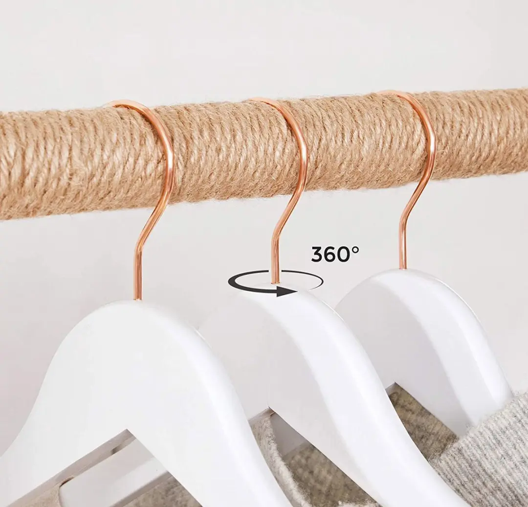 Songmics Houten Kleerhangers - 20 Stuks Wit - afbeelding 3 van 5