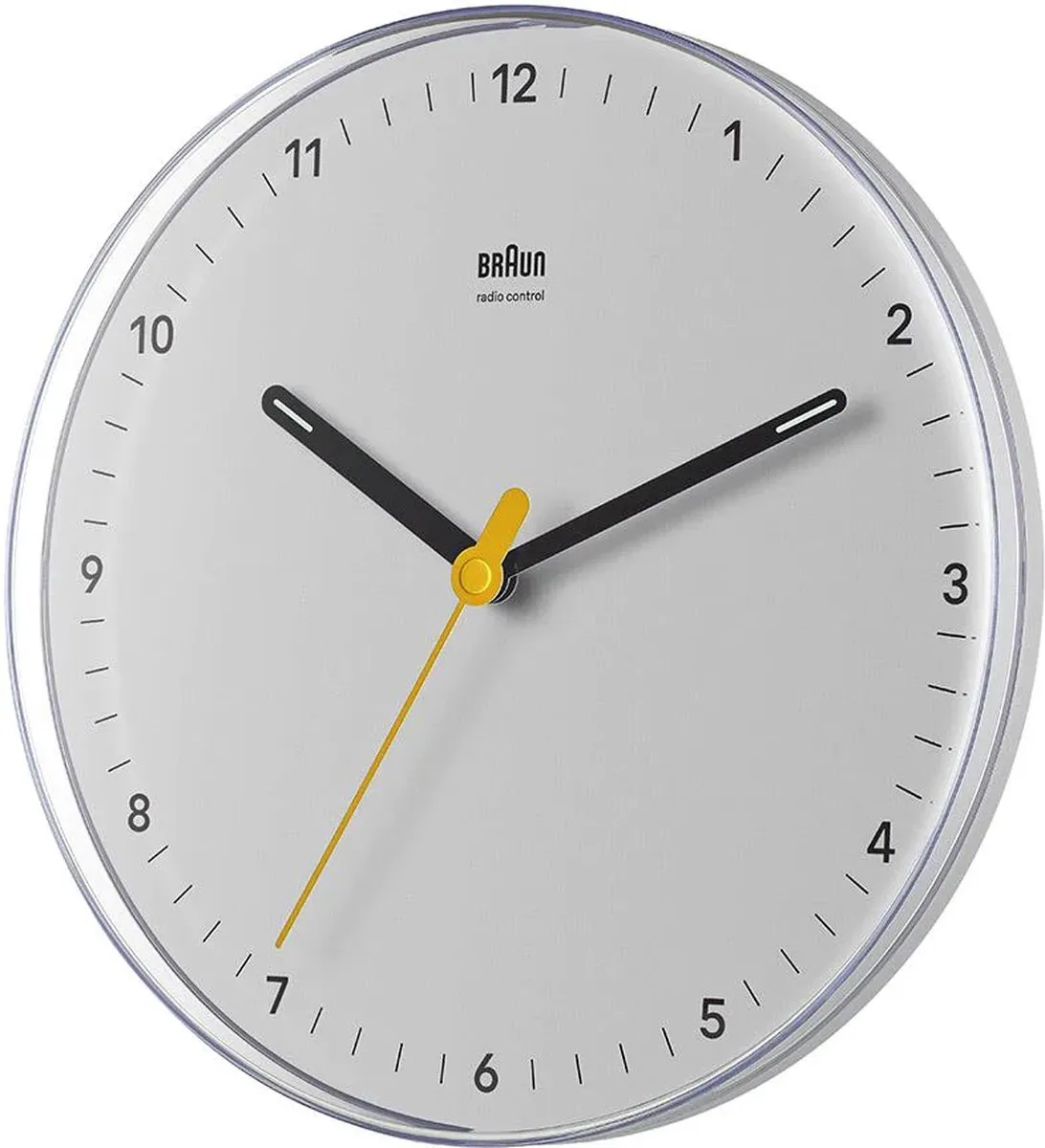Braun BC26W-DCF Wandklok - Wit - 23cm