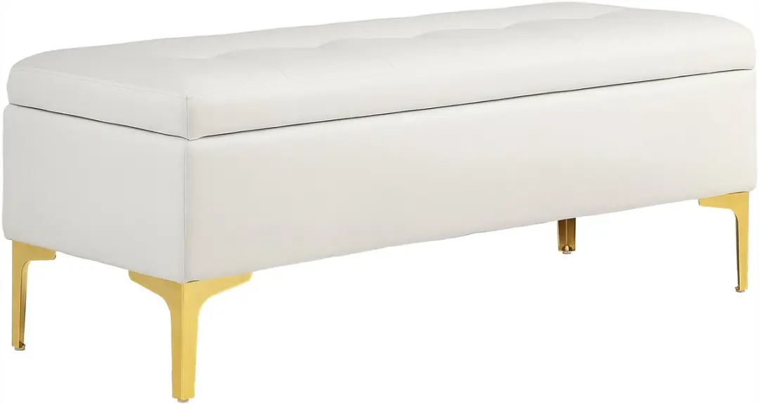 Homcom Opbergbank Beige 120x44x44,5cm
