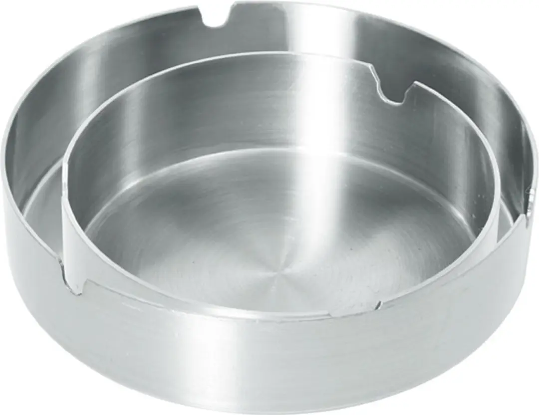 HENDI 440858 Compacte Asbak - Ø100mm - Zilver