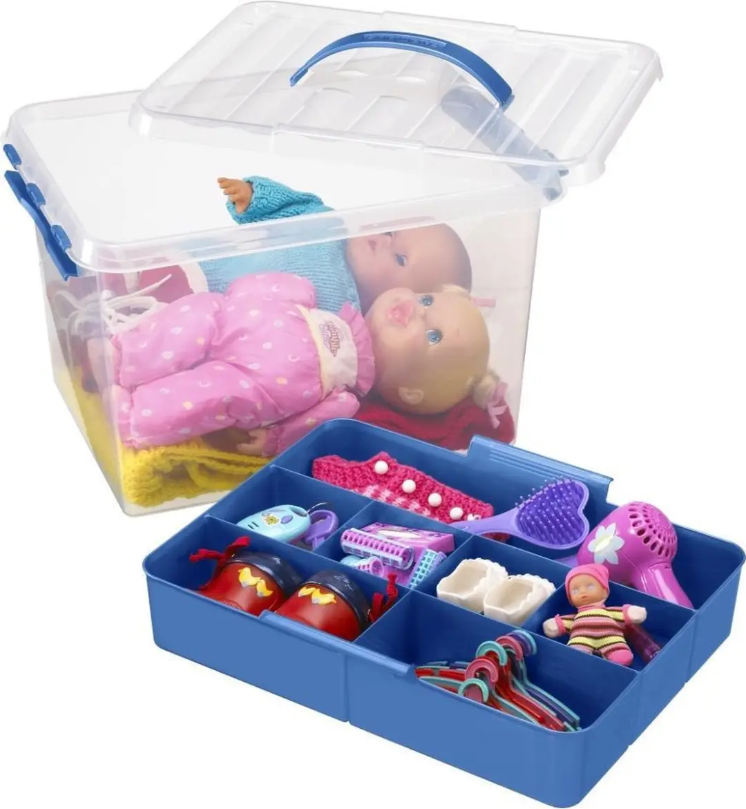 Sunware Q-line Opbergbox 15L - 40x30x18cm - Blauw