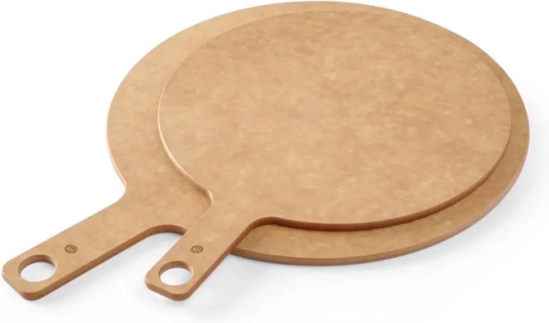 HENDI Pizza Plank met Handvat - Ø356mm - Bruin