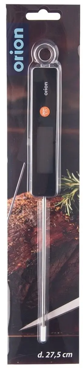 Orion Elektronische Vleesthermometer 28cm - Zwart
