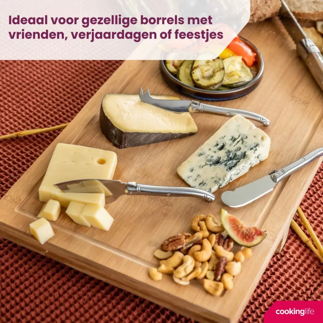 Cookinglife Serveerplank XXL Bamboe 100x26cm