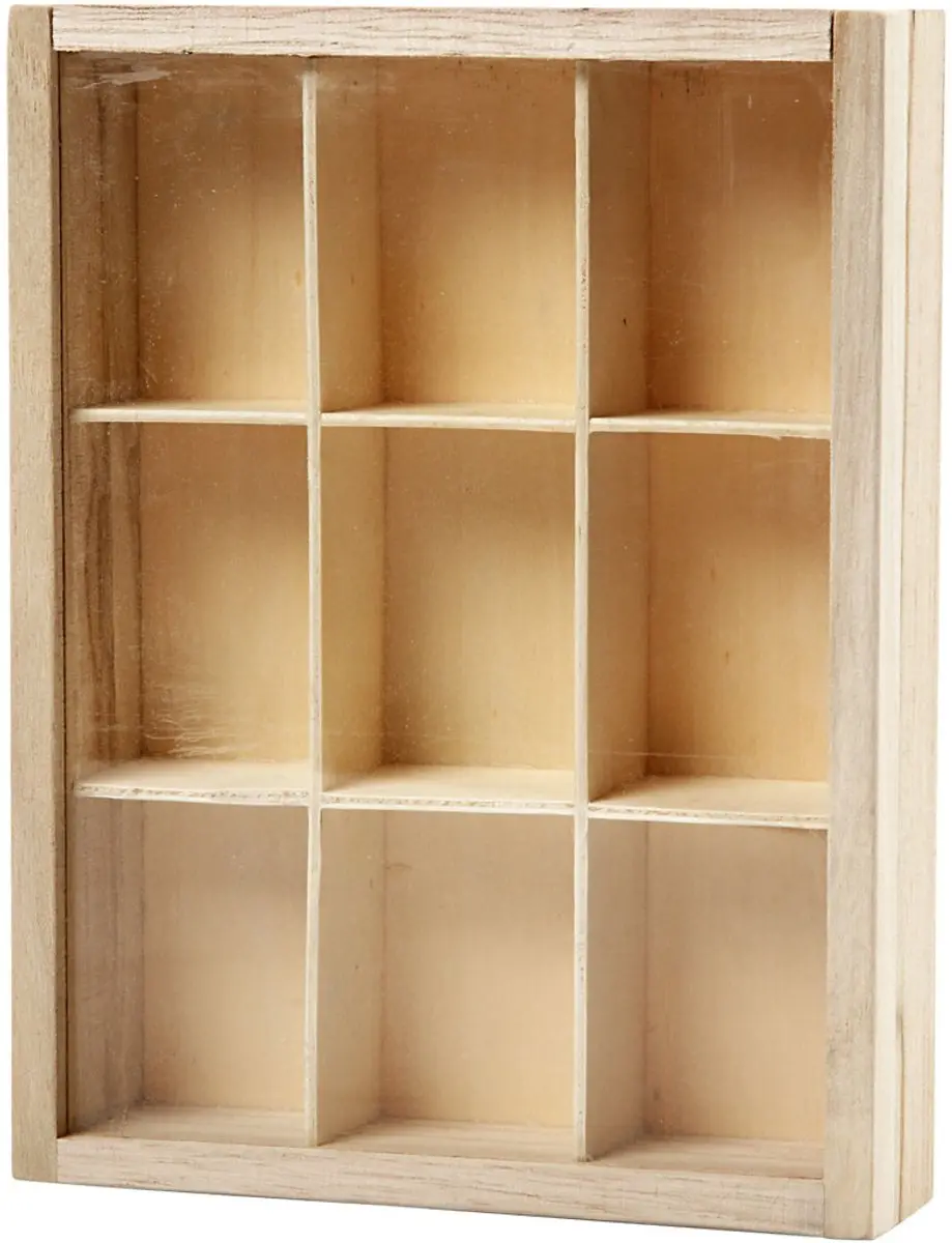 Creativ Company Muntendoos Houten Organizer 9 Vakken 17x13cm - afbeelding 6 van 6