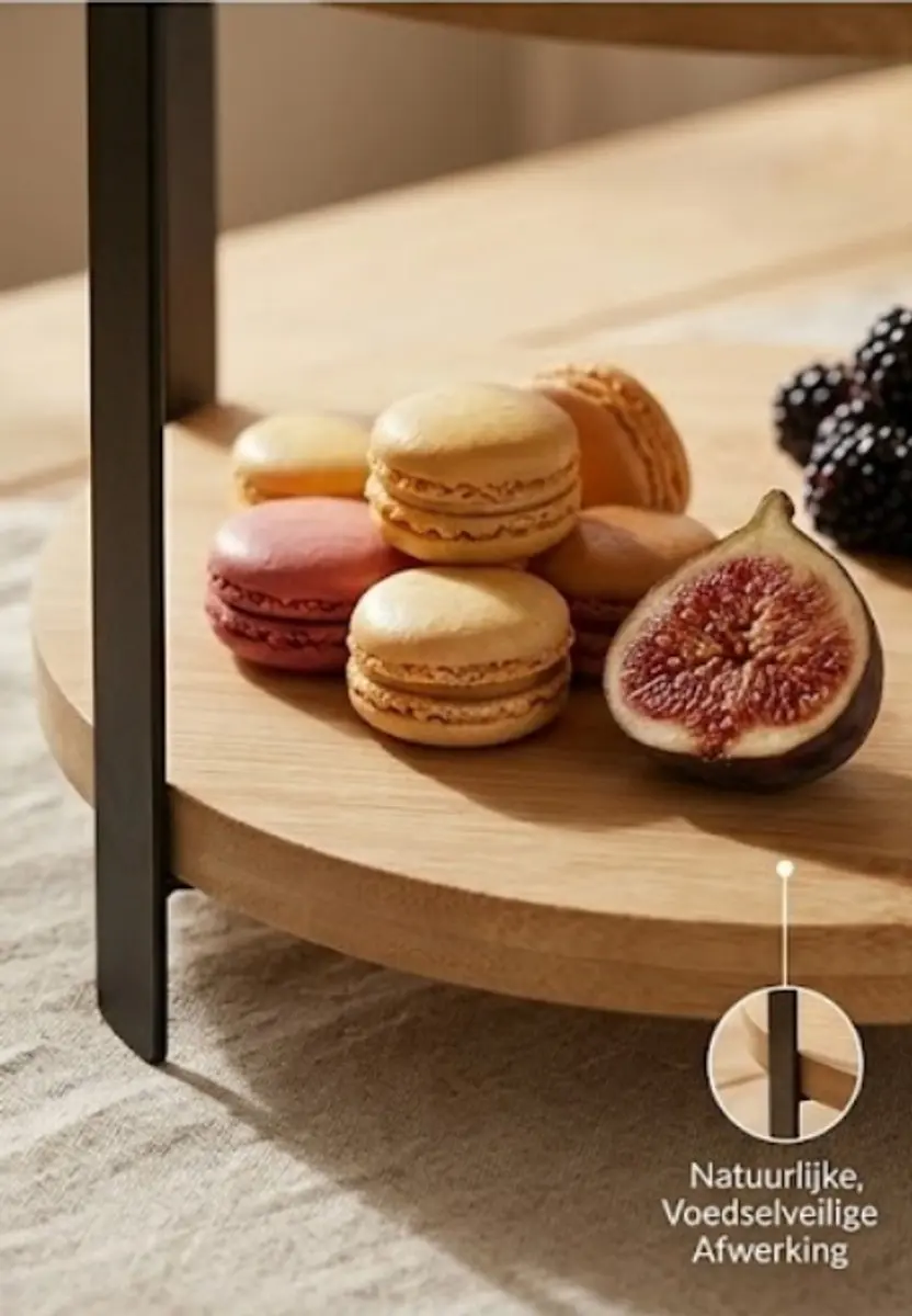Gusta Etagere 'Boe' Bamboe 2-laags 39cm - Bruin