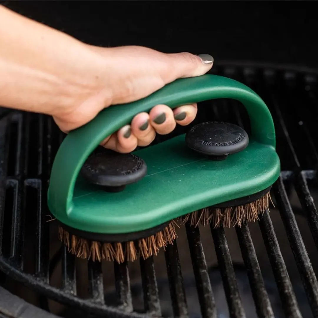 Big Green Egg Dual Head Borstel - Groen