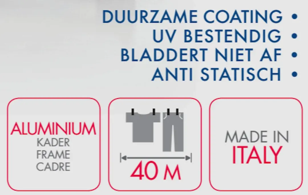 Tomado Ciclone Droogtoren 40m - Zilvergrijs - MPN 405870