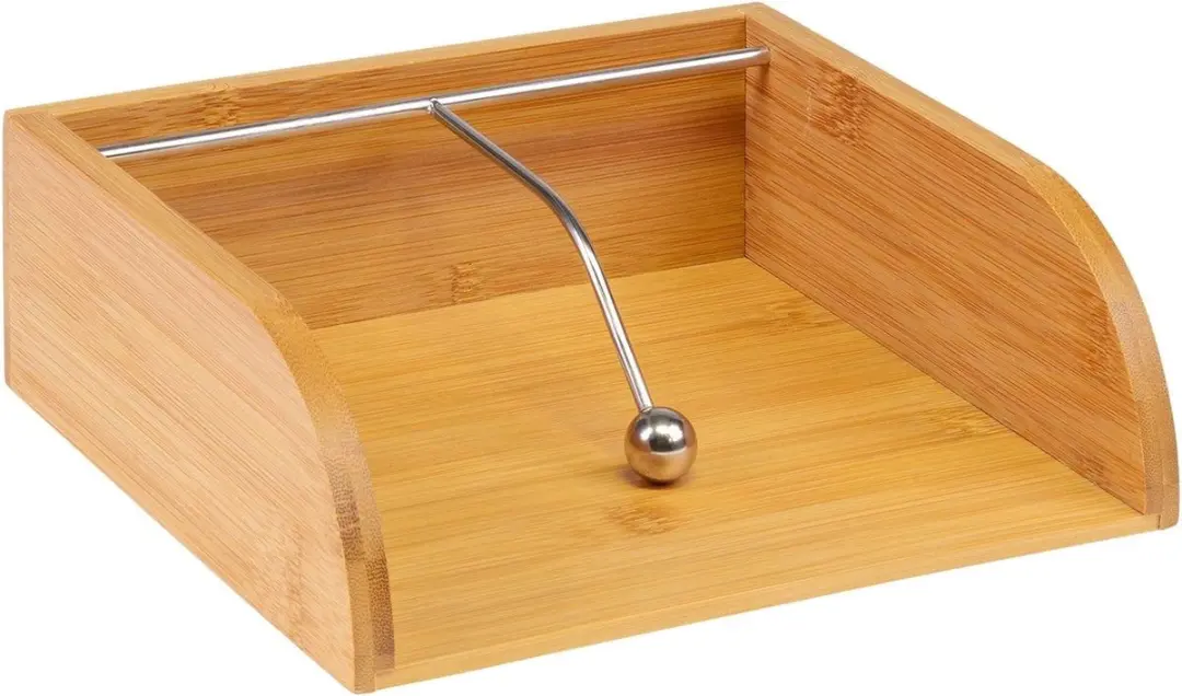 Westmark Tapas + Friends Servethouder - Bamboe/Zilver - 21,5x20x7cm
