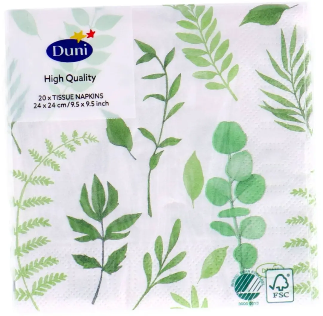 Duni Servetten 24x24cm Groen