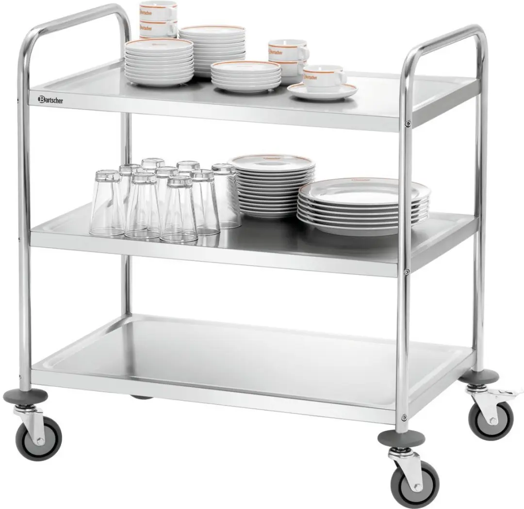 Bartscher TS 301 Serveerwagen RVS - A300073 - afbeelding 4 van 6