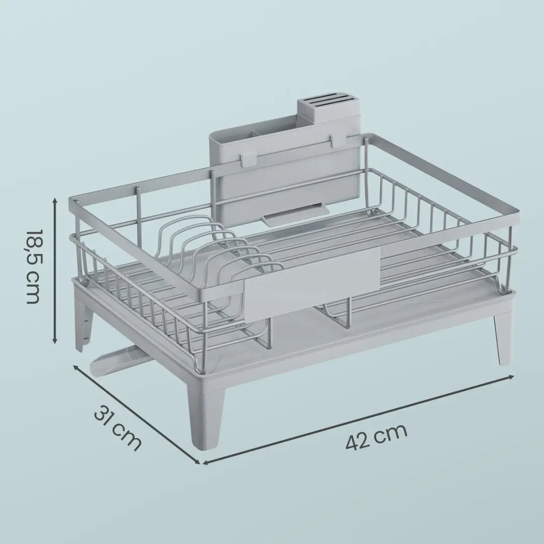 Songmics KCS550G01 Afdruiprek - Grijs - afbeelding 2 van 6