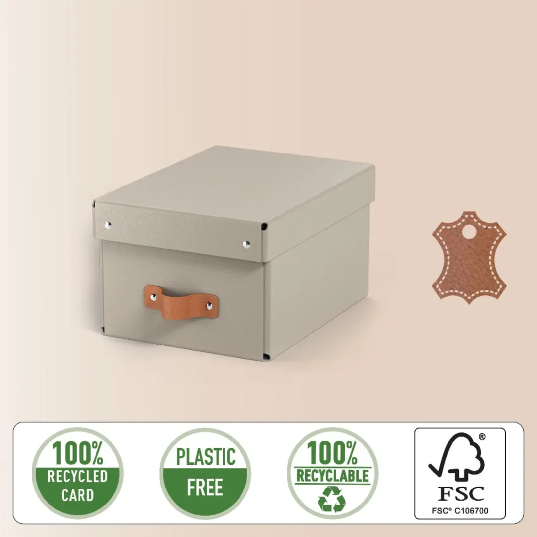 Leitz Puro Kleine Opbergdoos 7L - Set van 2 - Beige