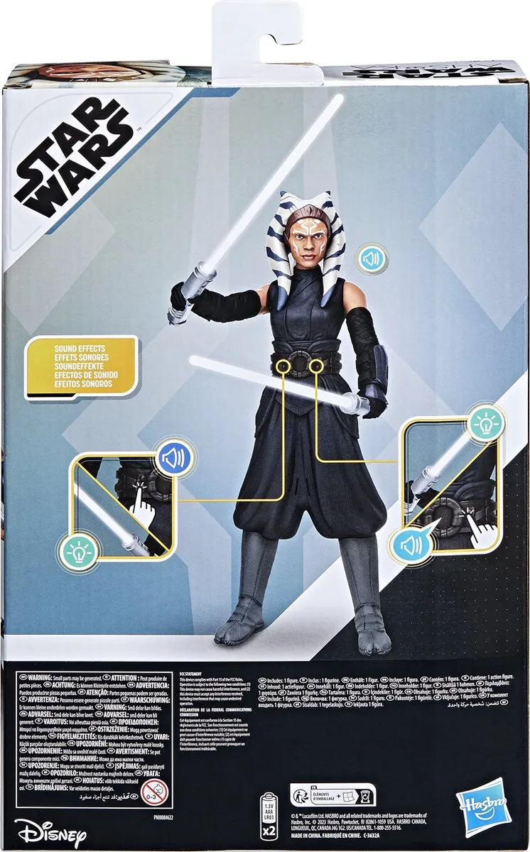 Star Wars Ahsoka Tano Interactieve Actiefiguur 30cm - Multikleur