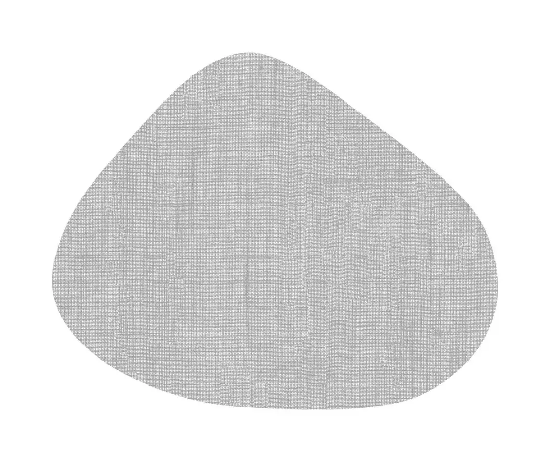 Wicotex Placemats Curved Grijs - 6 Stuks - 34x42cm