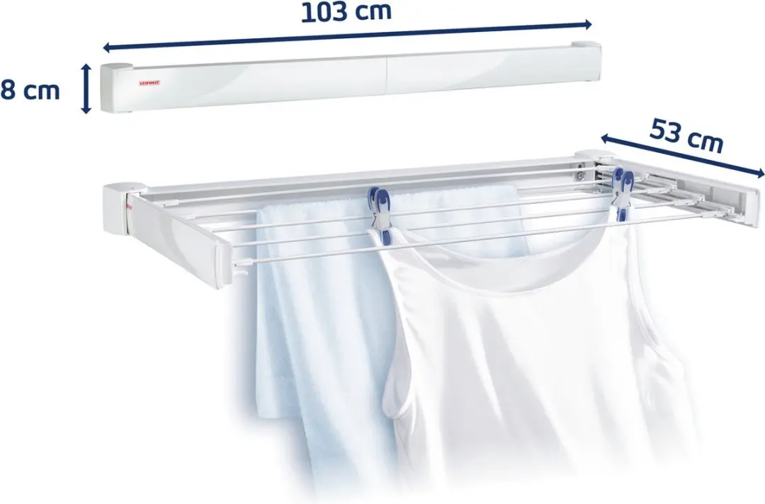 Leifheit Telegant 72 Protect Wanddroogrek 7,2m - Wit