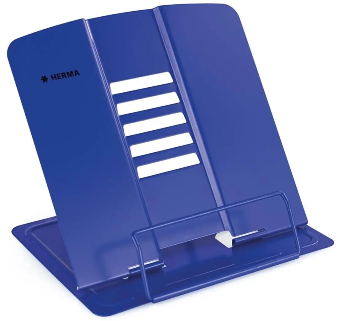 Metalen grote leesstandaard, blauw
