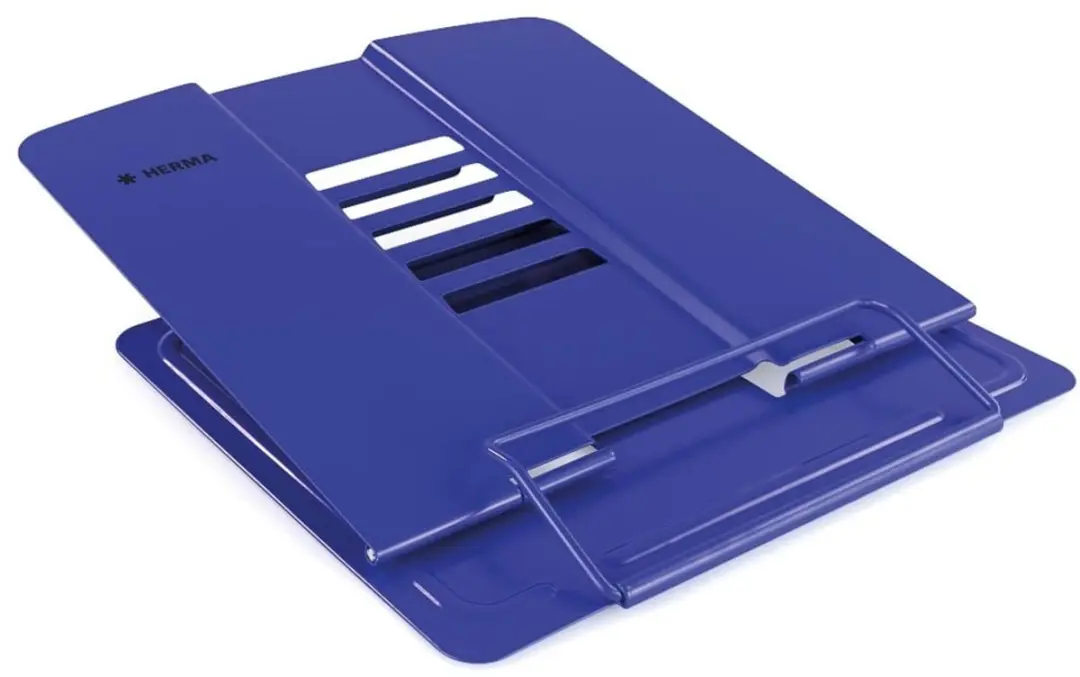 Metalen grote leesstandaard, blauw