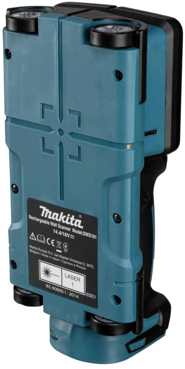 Makita DWD181ZJ Muurscanner 18V - Blauw/Zwart