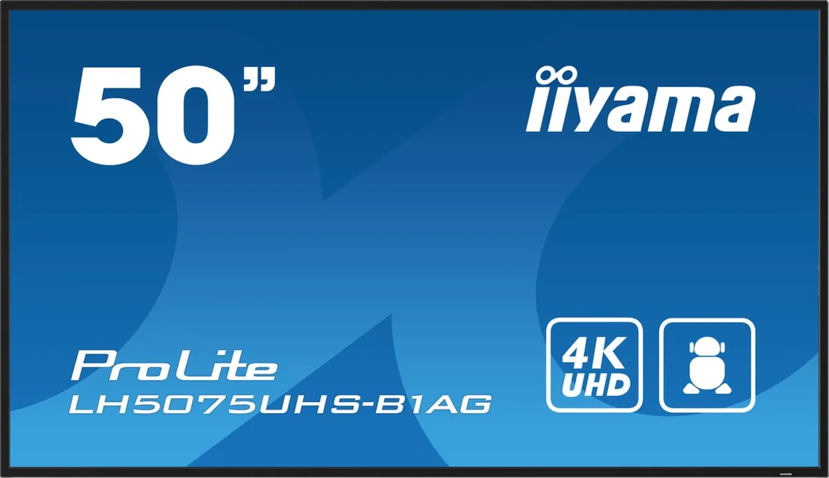 iiyama LH5075UHS-B1AG Digitale Signage 49.5" 4K - Zwart - afbeelding 6 van 6