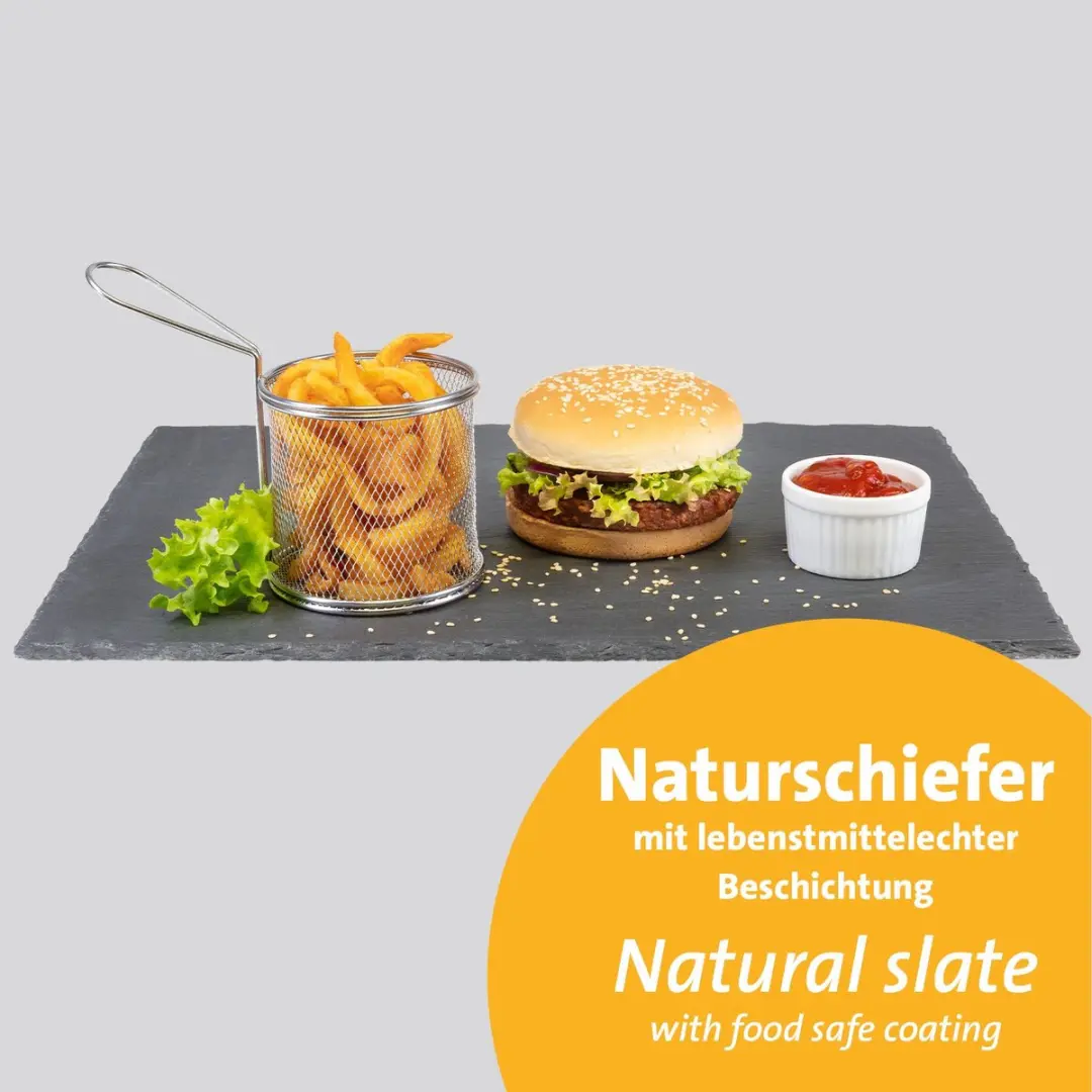 Westmark Natuurlijke Leisteenplaat Tapas + Friends 40x30cm - Steengrijs