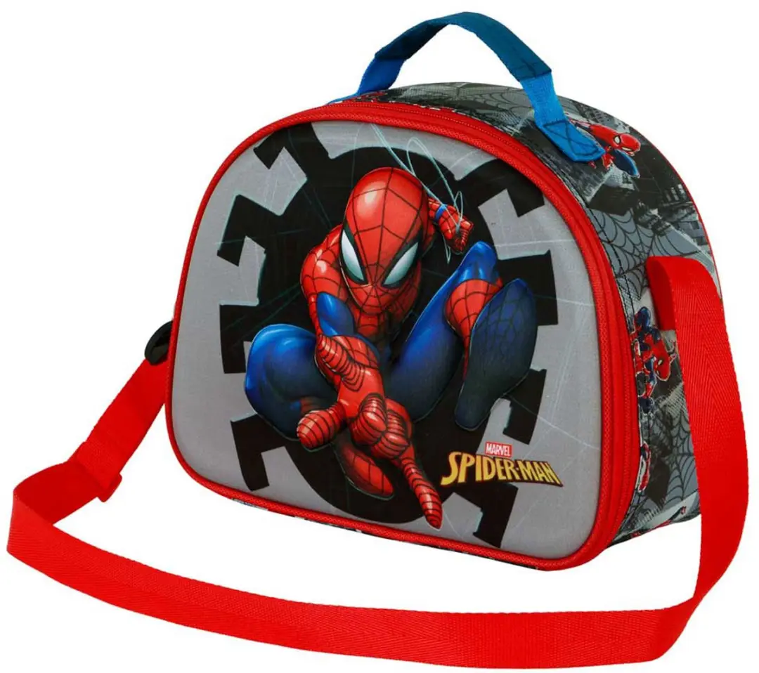 Snacktas Spider-Man Grijs 20 x 26 x 10 cm