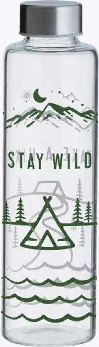 Typhoon Pure Stay Wild Glazen Fles 600ml