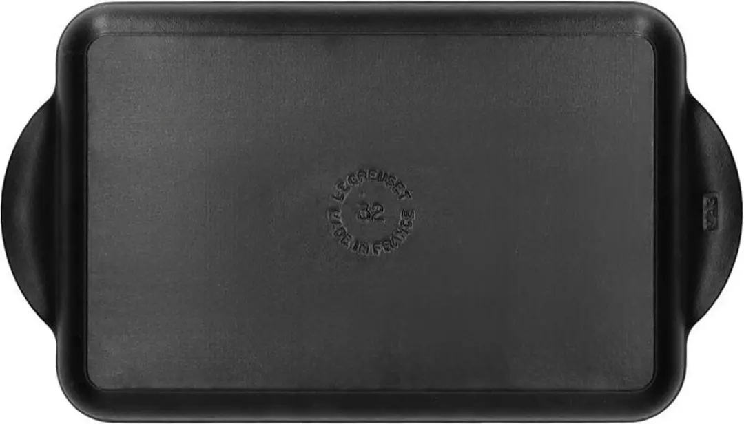 Le Creuset Grillplaat Tradition 32x22cm - Mat Zwart