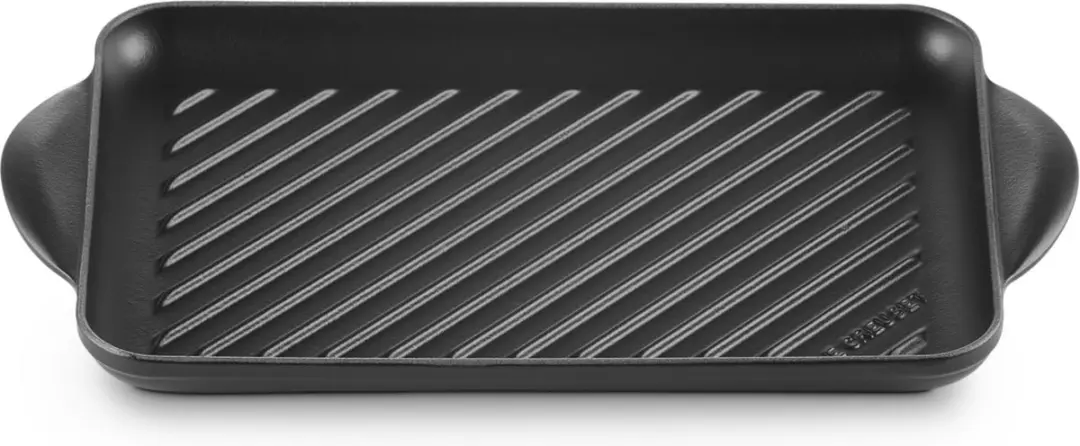Le Creuset Grillplaat Tradition 32x22cm - Mat Zwart