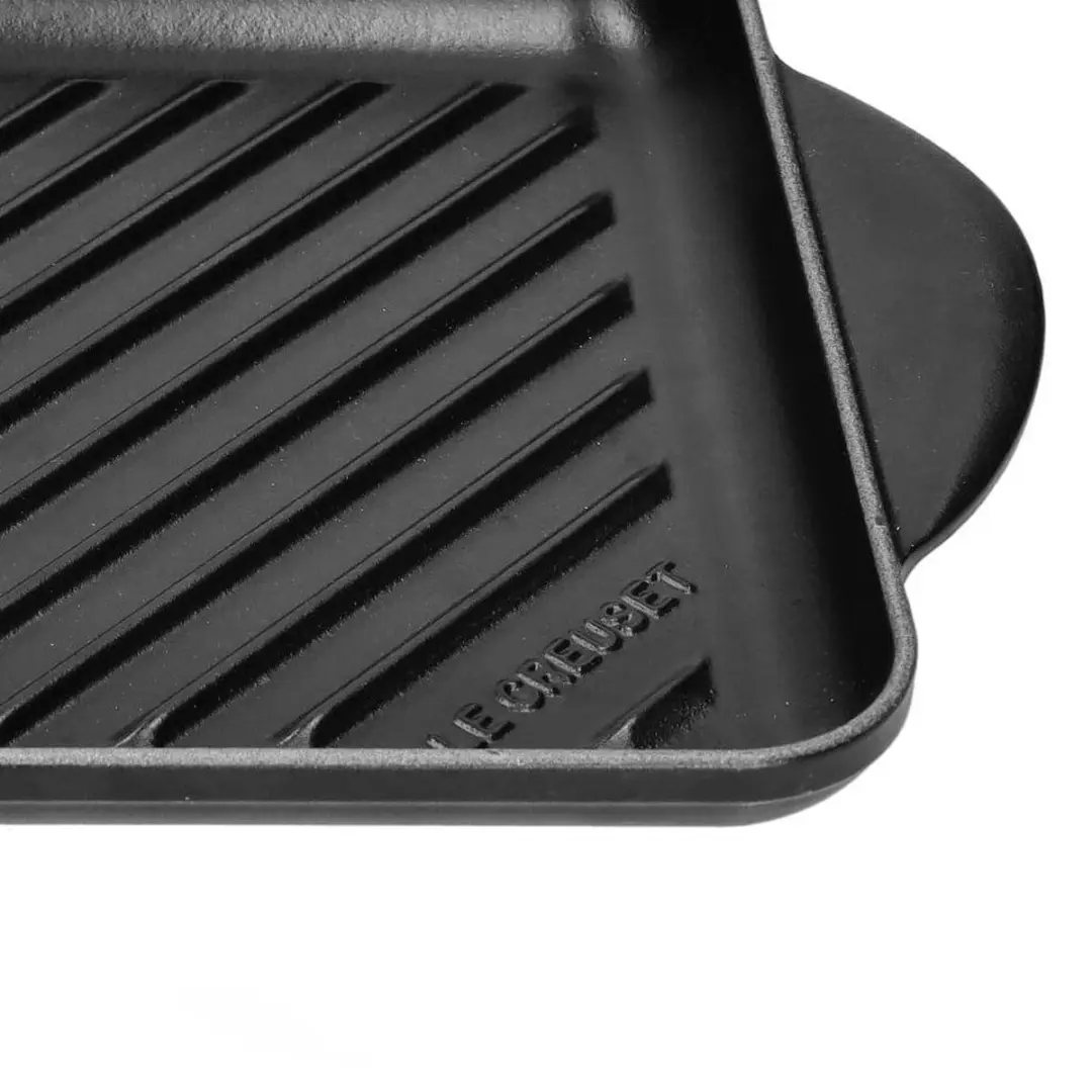 Le Creuset Grillplaat Tradition 32x22cm - Mat Zwart