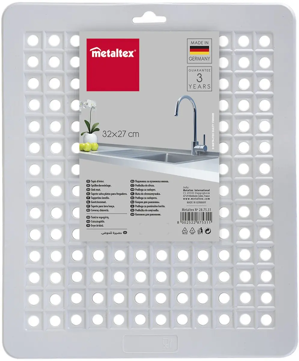 Metaltex Gootsteenmat 31,5x27cm