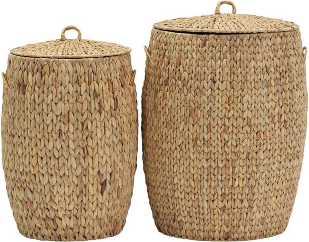 House Doctor Manden Set Laun met deksel 2 stuks Naturel