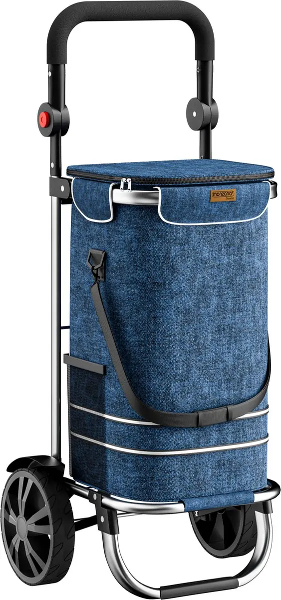 Monzana Boodschappentrolley 56L - Blauw